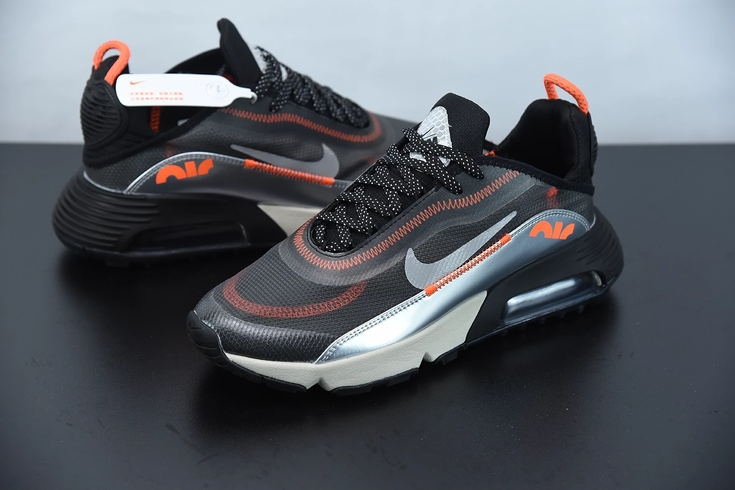 Fit Sporting Goods 3M X Nike Air Max 2090 Black Metallic Silver Orange CW8611-001 8 Fit Sporting Goods 3M X Nike Air Max 2090 Black Metallic Silver Orange CW8611-001 - Image 6