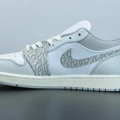 Fit Sporting Goods Air Jordan 1 Low PRM “Elephant” White/Neutral Grey-Sail-Smoke Grey For Sale -Fit Sporting Goods Sales Store Air Jordan 1 Low PRM Elephant Print White Neutral Grey Sail Smoke Grey For Sale 2