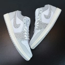 Fit Sporting Goods Air Jordan 1 Low PRM “Elephant” White/Neutral Grey-Sail-Smoke Grey For Sale -Fit Sporting Goods Sales Store Air Jordan 1 Low PRM Elephant Print White Neutral Grey Sail Smoke Grey For Sale 4