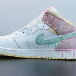 Fit Sporting Goods Air Jordan 1 Mid GS “Paint Drip” DD1666-100 -Fit Sporting Goods Sales Store Air Jordan 1 Mid GS Paint Drip DD1666 100 For Sale 2