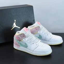 Fit Sporting Goods Air Jordan 1 Mid GS âPaint Dripâ DD1666-100