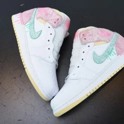 Fit Sporting Goods Air Jordan 1 Mid GS “Paint Drip” DD1666-100 -Fit Sporting Goods Sales Store Air Jordan 1 Mid GS Paint Drip DD1666 100 For Sale 4