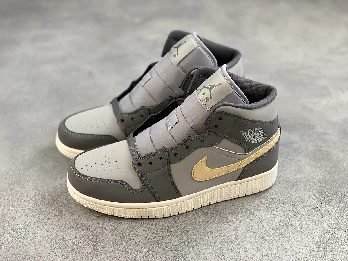 Fit Sporting Goods Air Jordan 1 Mid Light Grey/Dark Grey BQ6472-020 5 Fit Sporting Goods Air Jordan 1 Mid Light Grey/Dark Grey BQ6472-020 - Image 3