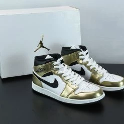 Fit Sporting Goods Air Jordan 1 Mid SE Metallic Gold/White-Black DC1419-700