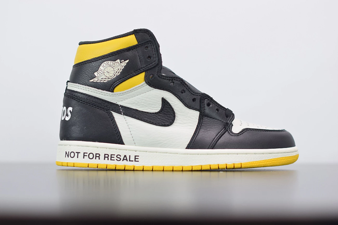 Fit Sporting Goods Air Jordan 1 Retro High OG NRG “Not For Resale” Sail/Black-Varsity Maize 4 Fit Sporting Goods Air Jordan 1 Retro High OG NRG “Not For Resale” Sail/Black-Varsity Maize - Image 2