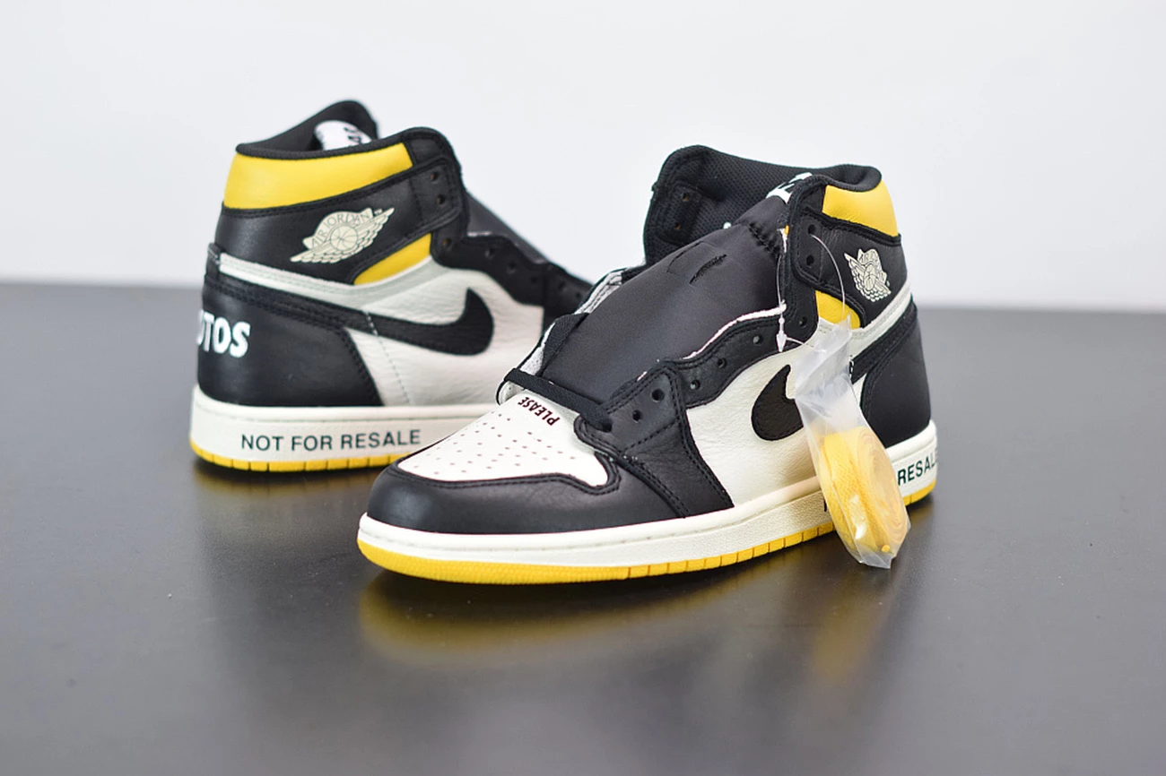 Fit Sporting Goods Air Jordan 1 Retro High OG NRG “Not For Resale” Sail/Black-Varsity Maize 7 Fit Sporting Goods Air Jordan 1 Retro High OG NRG “Not For Resale” Sail/Black-Varsity Maize - Image 5