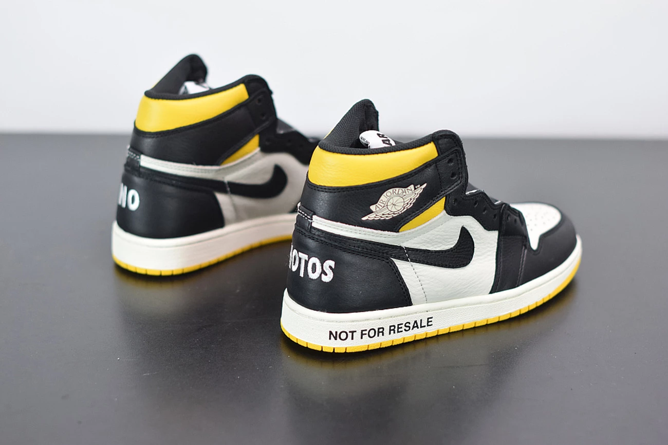 Fit Sporting Goods Air Jordan 1 Retro High OG NRG “Not For Resale” Sail/Black-Varsity Maize 8 Fit Sporting Goods Air Jordan 1 Retro High OG NRG “Not For Resale” Sail/Black-Varsity Maize - Image 6