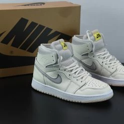 Fit Sporting Goods Air Jordan 1 Zoom CMFT Pearl White/Light Voltage Yellow CT0979-107