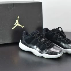 Fit Sporting Goods Air Jordan 11 Low “Barons” Black/Metallic Silver-White 528895-010