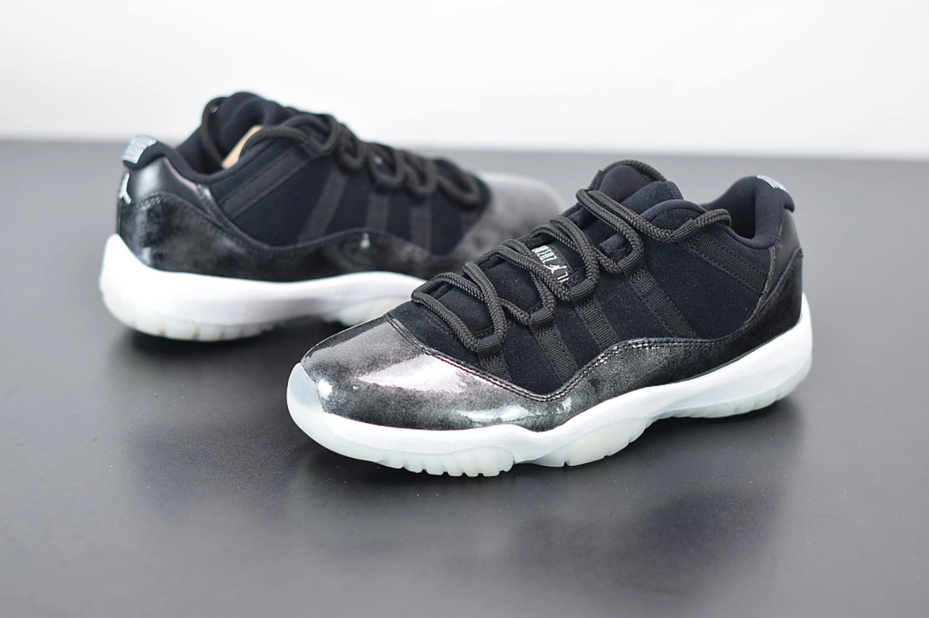 Fit Sporting Goods Air Jordan 11 Low “Barons” Black/Metallic Silver-White 528895-010 7 Fit Sporting Goods Air Jordan 11 Low “Barons” Black/Metallic Silver-White 528895-010 - Image 5