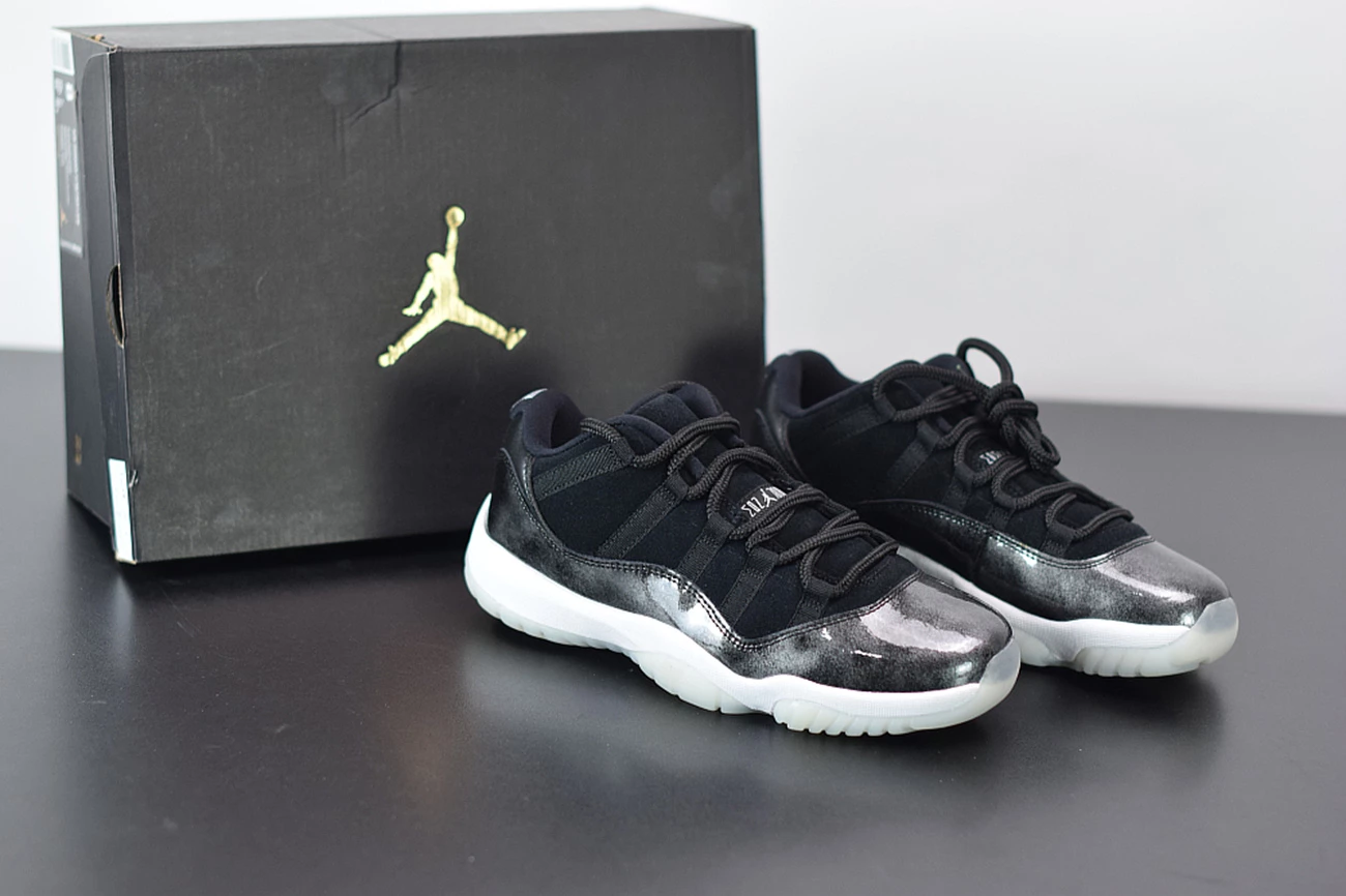Fit Sporting Goods Air Jordan 11 Low “Barons” Black/Metallic Silver-White 528895-010 3 Fit Sporting Goods Air Jordan 11 Low “Barons” Black/Metallic Silver-White 528895-010