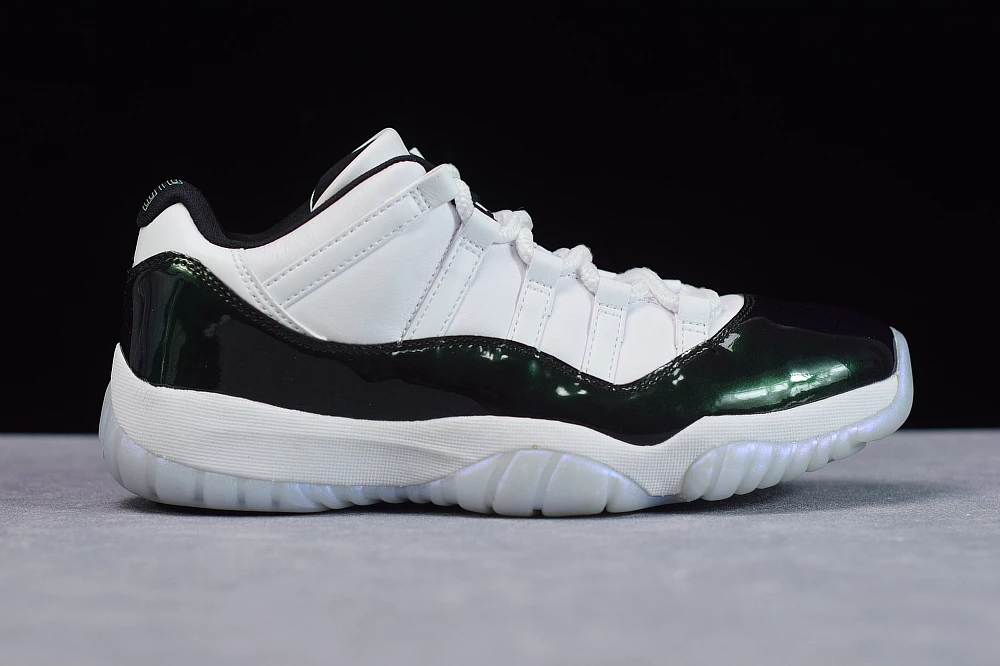 Fit Sporting Goods Air Jordan 11 Low “Easter” White/Emerald Rise-Black 528895-145 5 Fit Sporting Goods Air Jordan 11 Low “Easter” White/Emerald Rise-Black 528895-145 - Image 3