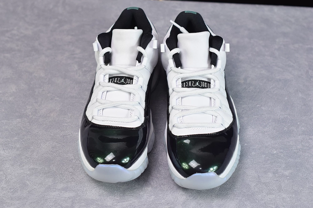 Fit Sporting Goods Air Jordan 11 Low “Easter” White/Emerald Rise-Black 528895-145 8 Fit Sporting Goods Air Jordan 11 Low “Easter” White/Emerald Rise-Black 528895-145 - Image 6