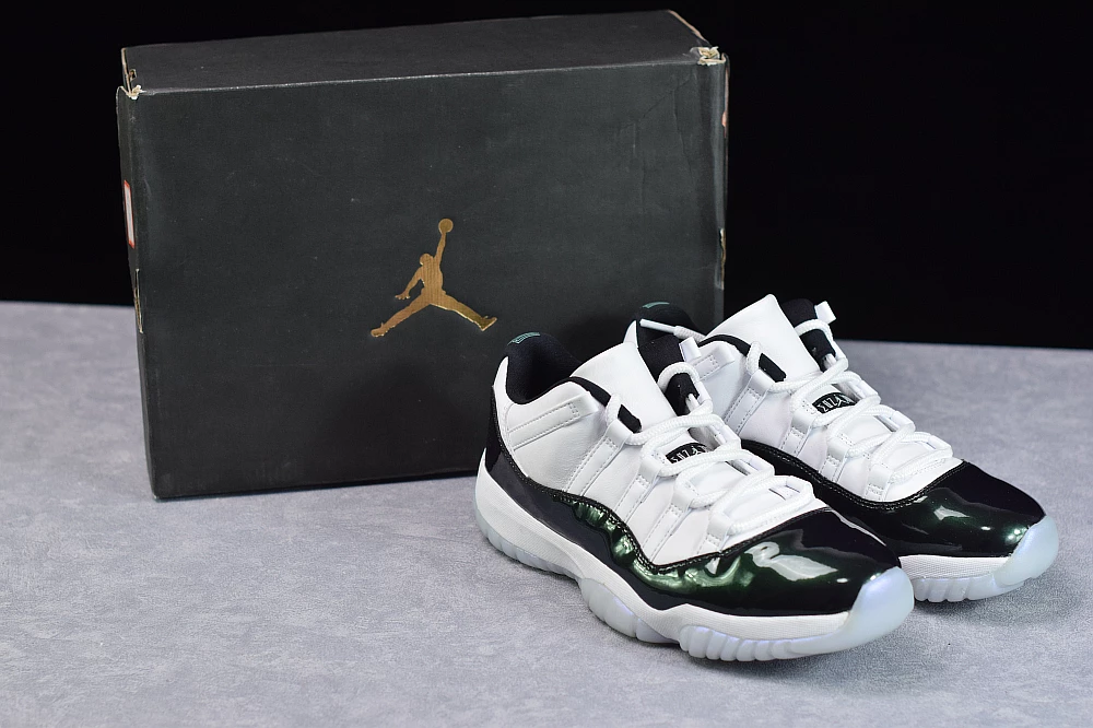 Fit Sporting Goods Air Jordan 11 Low “Easter” White/Emerald Rise-Black 528895-145 4 Fit Sporting Goods Air Jordan 11 Low “Easter” White/Emerald Rise-Black 528895-145 - Image 2