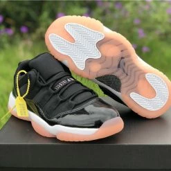 Fit Sporting Goods Air Jordan 11 Low GS Black/Bleached Coral-White 580521-013