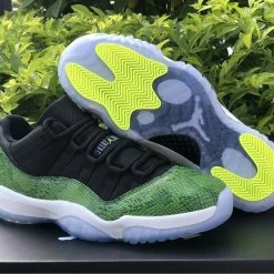 Fit Sporting Goods Air Jordan 11 Retro Low Black/Nightshade-White-Volt 528895-033