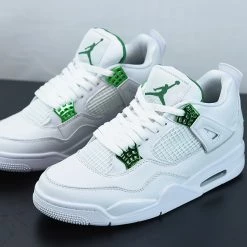 Fit Sporting Goods Air Jordan 4 “Green Metallic” White/Pine Green-Metallic Silver CT8527-113 -Fit Sporting Goods Sales Store Air Jordan 4 Green Metallic White Pine Green Metallic Silver CT8527 113 3