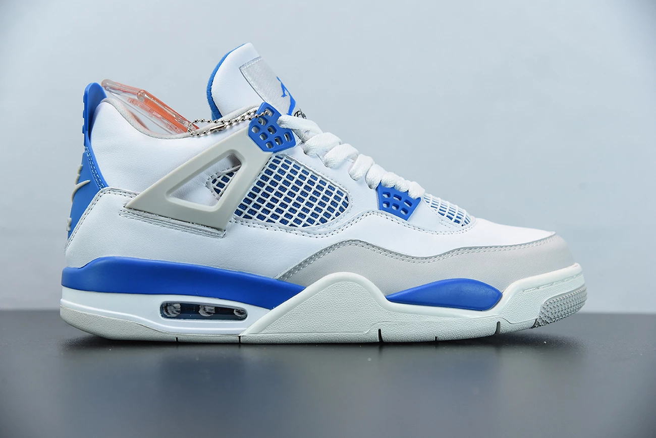 Fit Sporting Goods Air Jordan 4 OG White/Neutral Grey-Military Blue 308497-105 4 Fit Sporting Goods Air Jordan 4 OG White/Neutral Grey-Military Blue 308497-105 - Image 2