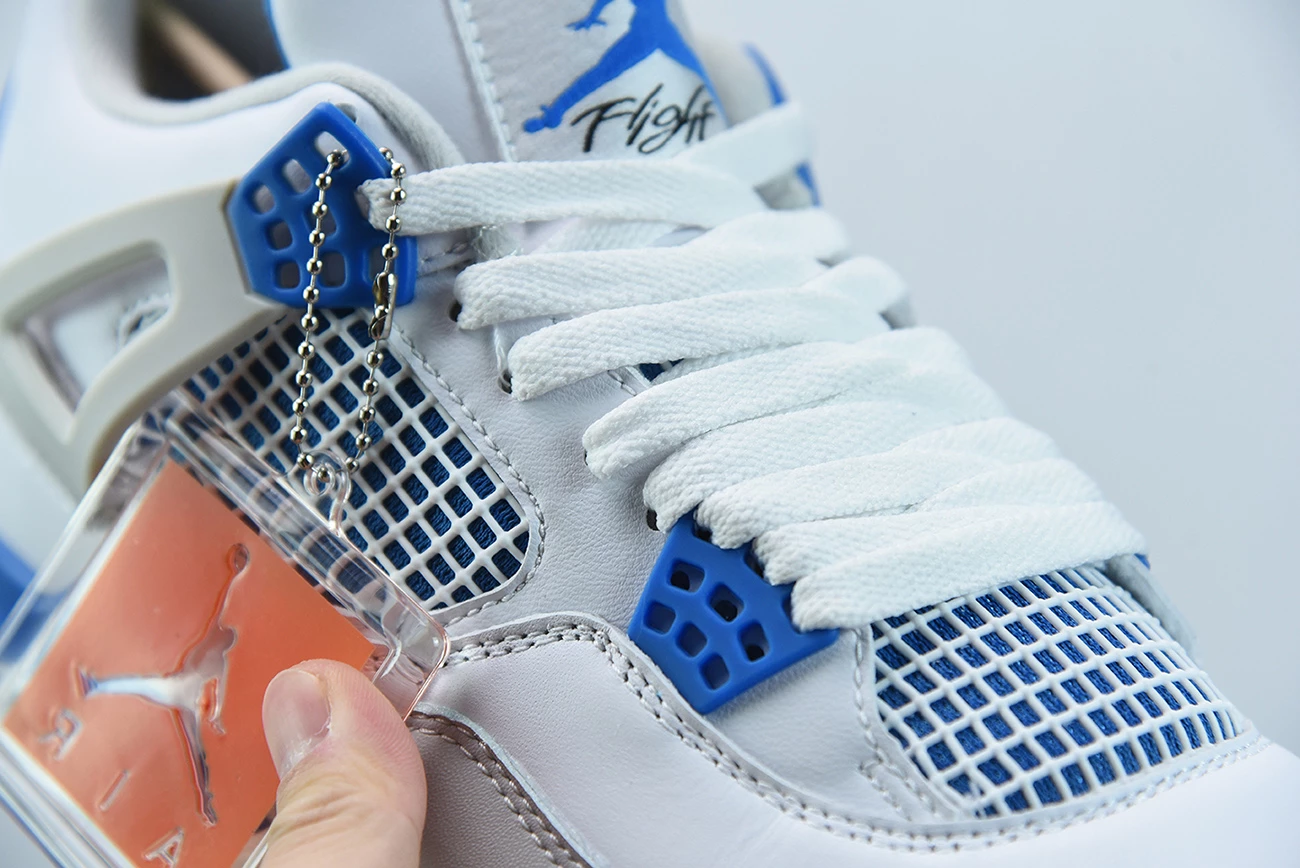 Fit Sporting Goods Air Jordan 4 OG White/Neutral Grey-Military Blue 308497-105 7 Fit Sporting Goods Air Jordan 4 OG White/Neutral Grey-Military Blue 308497-105 - Image 5