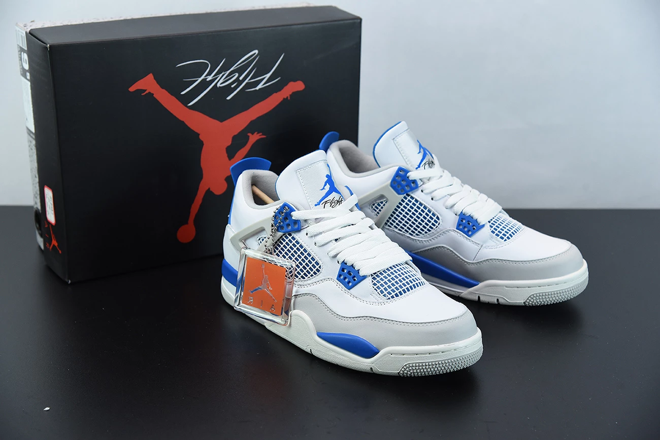 Fit Sporting Goods Air Jordan 4 OG White/Neutral Grey-Military Blue 308497-105 3 Fit Sporting Goods Air Jordan 4 OG White/Neutral Grey-Military Blue 308497-105
