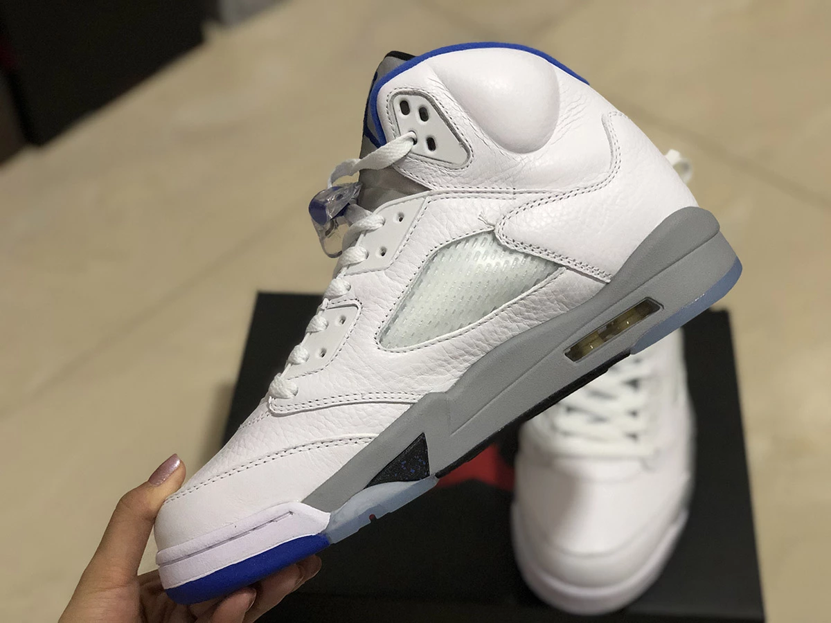Fit Sporting Goods Air Jordan 5 Retro White/Stealth-Black-Hyper Royal DD0587-140 13 Fit Sporting Goods Air Jordan 5 Retro White/Stealth-Black-Hyper Royal DD0587-140 - Image 11