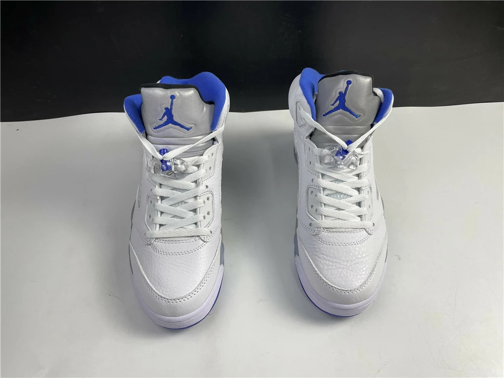 Fit Sporting Goods Air Jordan 5 Retro White/Stealth-Black-Hyper Royal DD0587-140 6 Fit Sporting Goods Air Jordan 5 Retro White/Stealth-Black-Hyper Royal DD0587-140 - Image 4