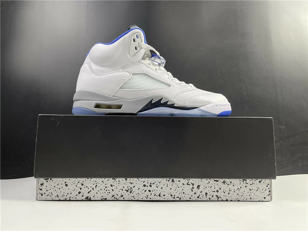Fit Sporting Goods Air Jordan 5 Retro White/Stealth-Black-Hyper Royal DD0587-140 10 Fit Sporting Goods Air Jordan 5 Retro White/Stealth-Black-Hyper Royal DD0587-140 - Image 8