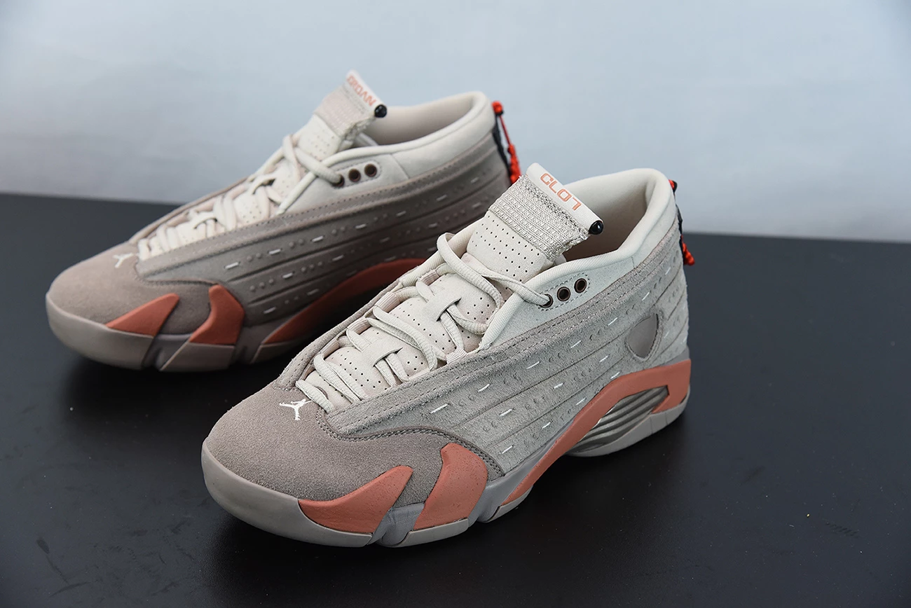 Fit Sporting Goods Clot X Air Jordan 14 Low Sepia Stone/Terra Blush/Desert Sand DC9857-200 6 Fit Sporting Goods Clot X Air Jordan 14 Low Sepia Stone/Terra Blush/Desert Sand DC9857-200 - Image 4
