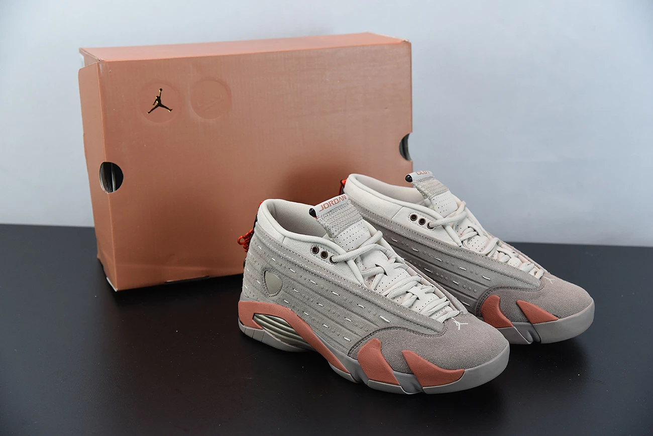 Fit Sporting Goods Clot X Air Jordan 14 Low Sepia Stone/Terra Blush/Desert Sand DC9857-200 3 Fit Sporting Goods Clot X Air Jordan 14 Low Sepia Stone/Terra Blush/Desert Sand DC9857-200