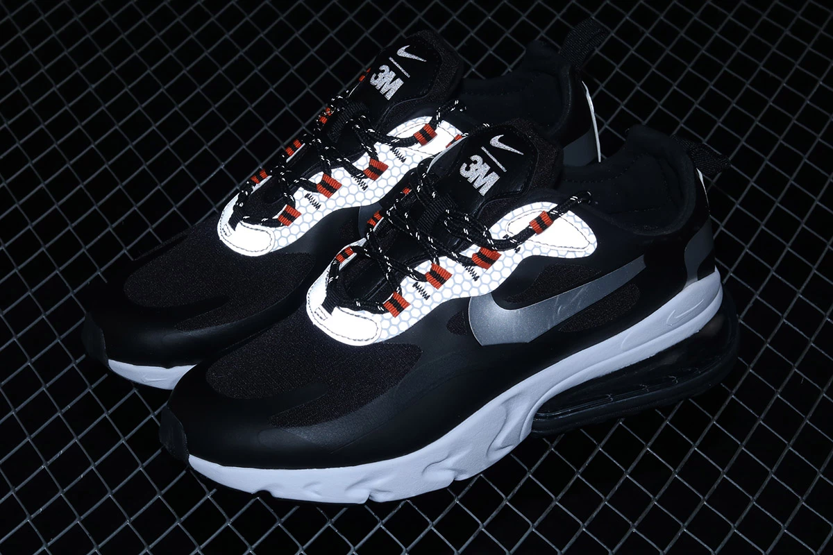 Fit Sporting Goods Nike Air Max 270 React Black Silver Orange CT1834-001 11 Fit Sporting Goods Nike Air Max 270 React Black Silver Orange CT1834-001 - Image 9