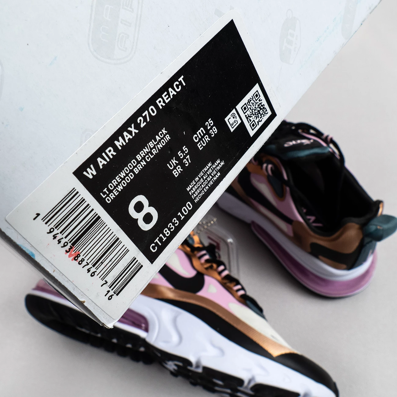 Fit Sporting Goods Nike Air Max 270 React “Bronze” CT1833-100 9 Fit Sporting Goods Nike Air Max 270 React “Bronze” CT1833-100 - Image 7
