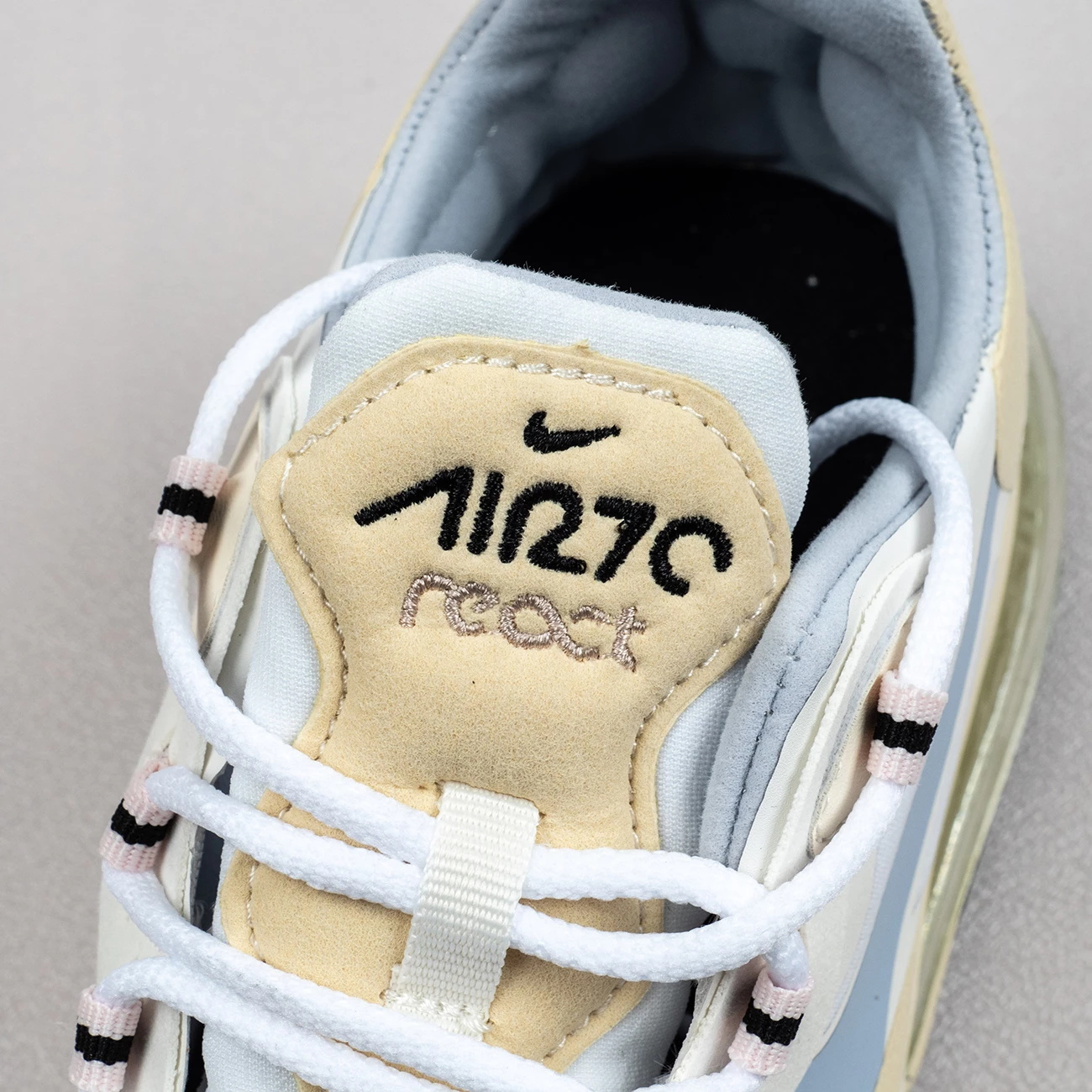 Fit Sporting Goods Nike Air Max 270 React Fossil Ghost CT1287-100 5 Fit Sporting Goods Nike Air Max 270 React Fossil Ghost CT1287-100 - Image 3