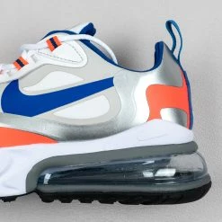 Fit Sporting Goods Nike Air Max 270 React ‘Knicks’ White Silver Orange Blue CW3094-100 12 Fit Sporting Goods Nike Air Max 270 React ‘Knicks’ White Silver Orange Blue CW3094-100 -Fit Sporting Goods Sales Store Nike Air Max 270 React Knicks White Silver Orange Blue CW3094 100 2