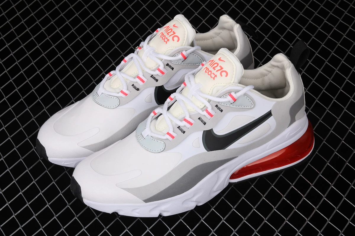 Fit Sporting Goods Nike Air Max 270 React ‘White Crimson Black’ CT1280-100 10 Fit Sporting Goods Nike Air Max 270 React ‘White Crimson Black’ CT1280-100 - Image 8