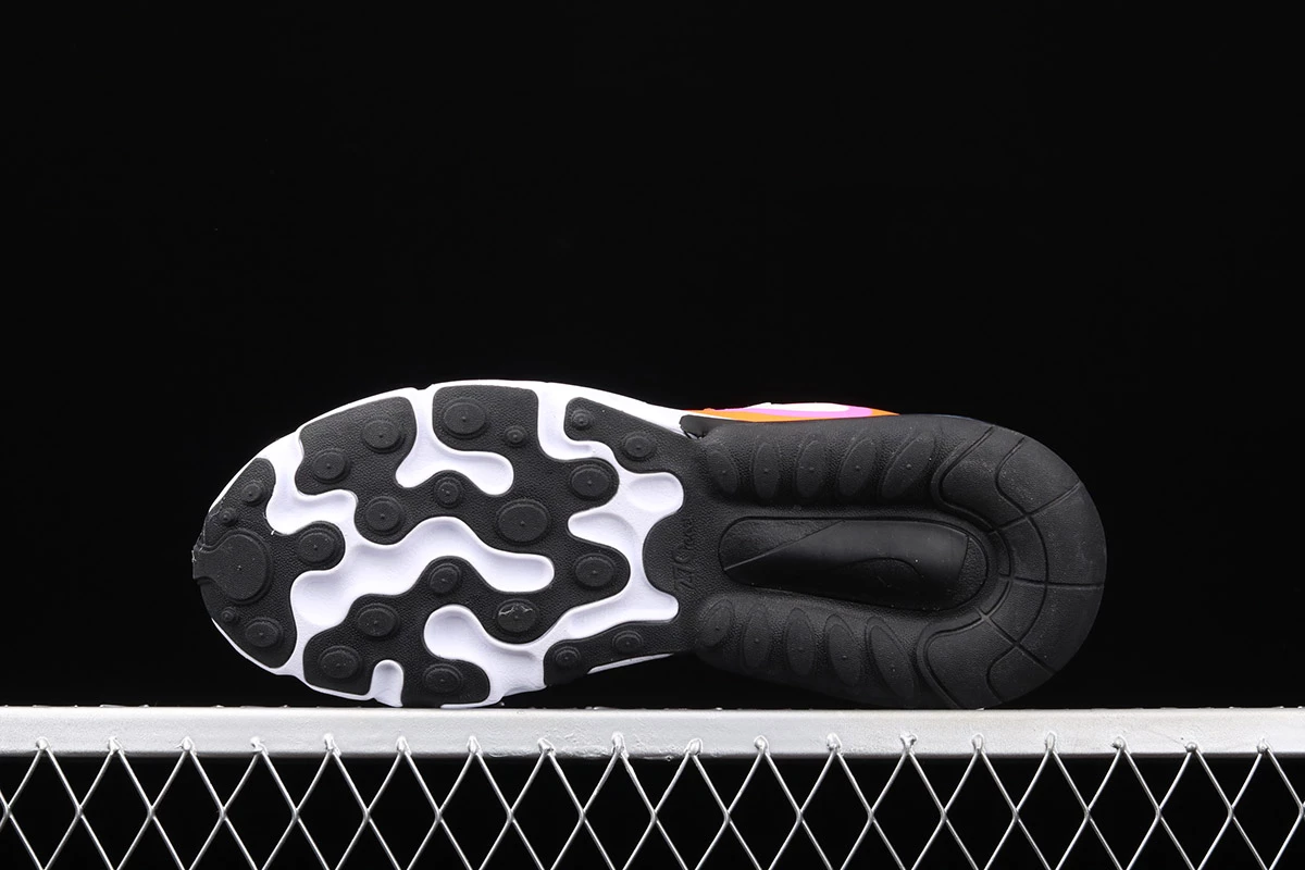 Fit Sporting Goods Nike Air Max 270 React White Orange Pink CT1834-100 5 Fit Sporting Goods Nike Air Max 270 React White Orange Pink CT1834-100 - Image 3