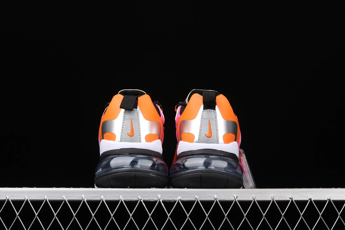 Fit Sporting Goods Nike Air Max 270 React White Orange Pink CT1834-100 7 Fit Sporting Goods Nike Air Max 270 React White Orange Pink CT1834-100 - Image 5