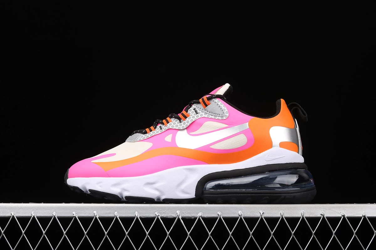 Fit Sporting Goods Nike Air Max 270 React White Orange Pink CT1834-100 3 Fit Sporting Goods Nike Air Max 270 React White Orange Pink CT1834-100
