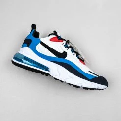 Fit Sporting Goods Nike Air Max 270 React White/Photo Blue-University Red DA2400-100