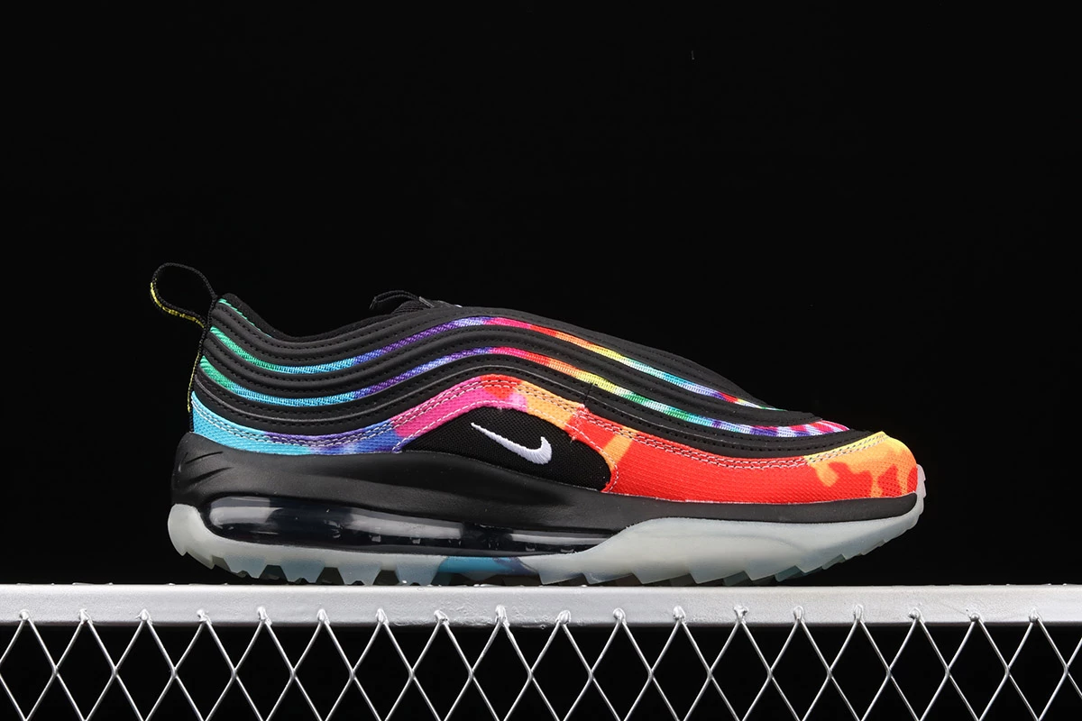 Fit Sporting Goods Nike Air Max 97 Golf “Tie Dye” Black/Multi-color/White CK1219-001 4 Fit Sporting Goods Nike Air Max 97 Golf “Tie Dye” Black/Multi-color/White CK1219-001 - Image 2