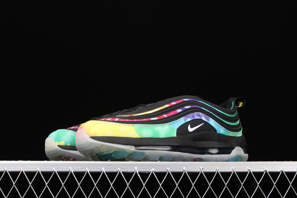Fit Sporting Goods Nike Air Max 97 Golf “Tie Dye” Black/Multi-color/White CK1219-001 6 Fit Sporting Goods Nike Air Max 97 Golf “Tie Dye” Black/Multi-color/White CK1219-001 - Image 4