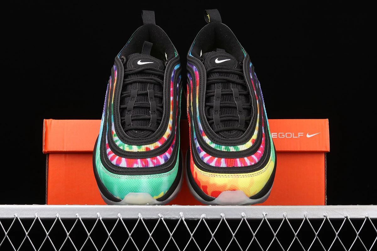 Fit Sporting Goods Nike Air Max 97 Golf “Tie Dye” Black/Multi-color/White CK1219-001 8 Fit Sporting Goods Nike Air Max 97 Golf “Tie Dye” Black/Multi-color/White CK1219-001 - Image 6