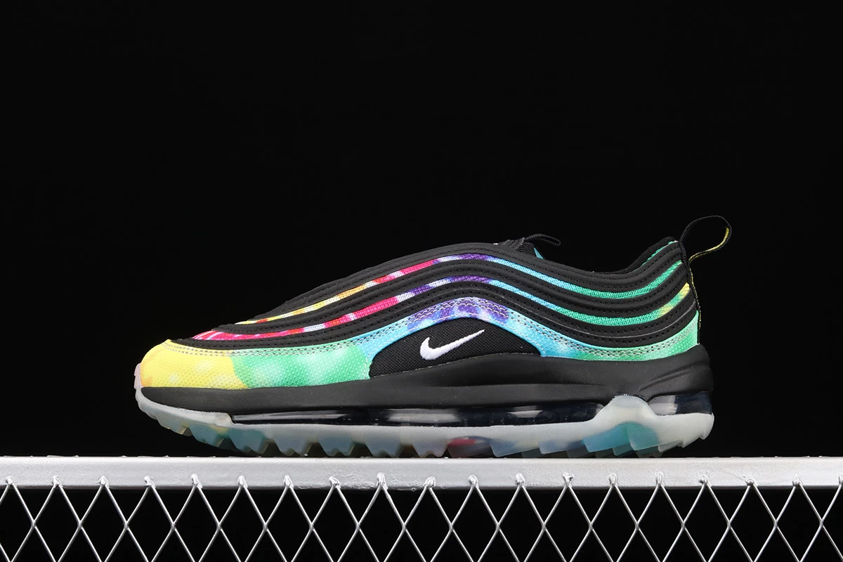 Fit Sporting Goods Nike Air Max 97 Golf “Tie Dye” Black/Multi-color/White CK1219-001 3 Fit Sporting Goods Nike Air Max 97 Golf “Tie Dye” Black/Multi-color/White CK1219-001