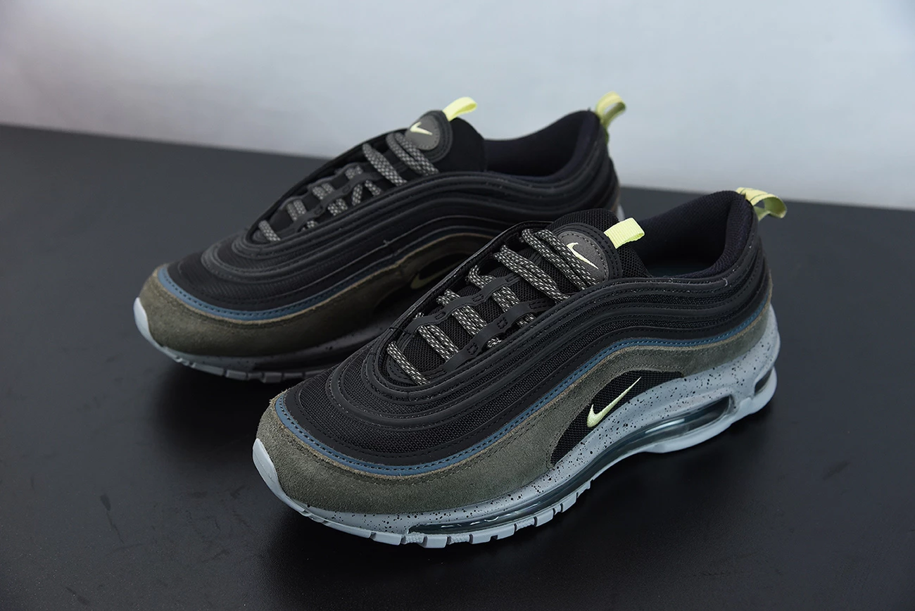 Fit Sporting Goods Nike Air Max 97 Newsprint/Limelight/Black/Ash Green DB4611-001 6 Fit Sporting Goods Nike Air Max 97 Newsprint/Limelight/Black/Ash Green DB4611-001 - Image 4