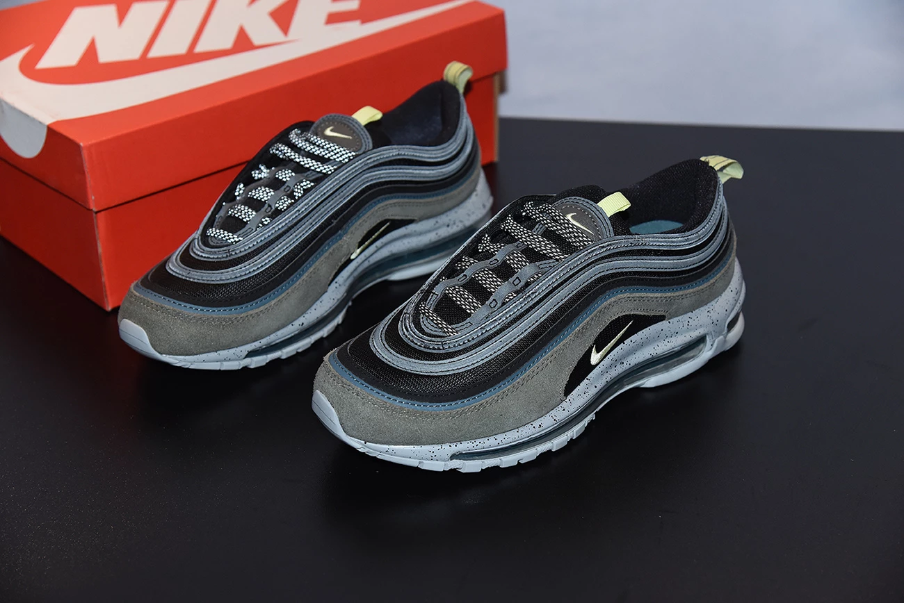 Fit Sporting Goods Nike Air Max 97 Newsprint/Limelight/Black/Ash Green DB4611-001 7 Fit Sporting Goods Nike Air Max 97 Newsprint/Limelight/Black/Ash Green DB4611-001 - Image 5