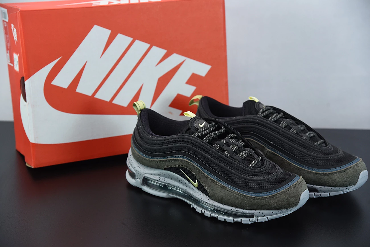 Fit Sporting Goods Nike Air Max 97 Newsprint/Limelight/Black/Ash Green DB4611-001 3 Fit Sporting Goods Nike Air Max 97 Newsprint/Limelight/Black/Ash Green DB4611-001