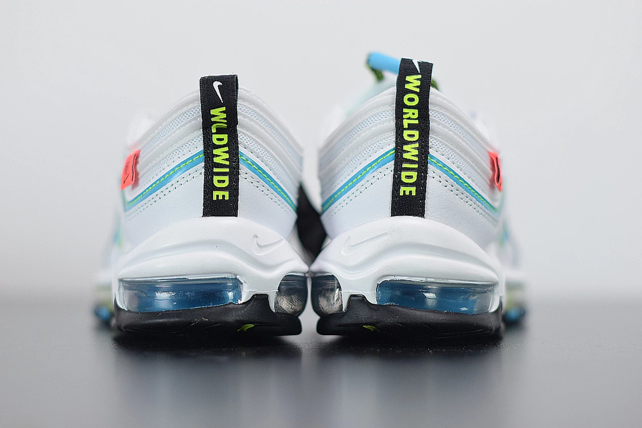 Fit Sporting Goods Nike Air Max 97 “Worldwide” White/Blue Fury-Black-Volt CZ5607-100 9 Fit Sporting Goods Nike Air Max 97 “Worldwide” White/Blue Fury-Black-Volt CZ5607-100 - Image 7