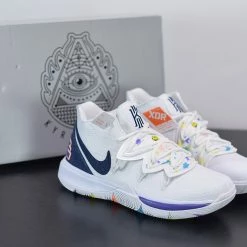 Fit Sporting Goods Nike Kyrie 5 ‘Have A Nike Day’ White/Deep Royal-Glacier Blue AO2919-101