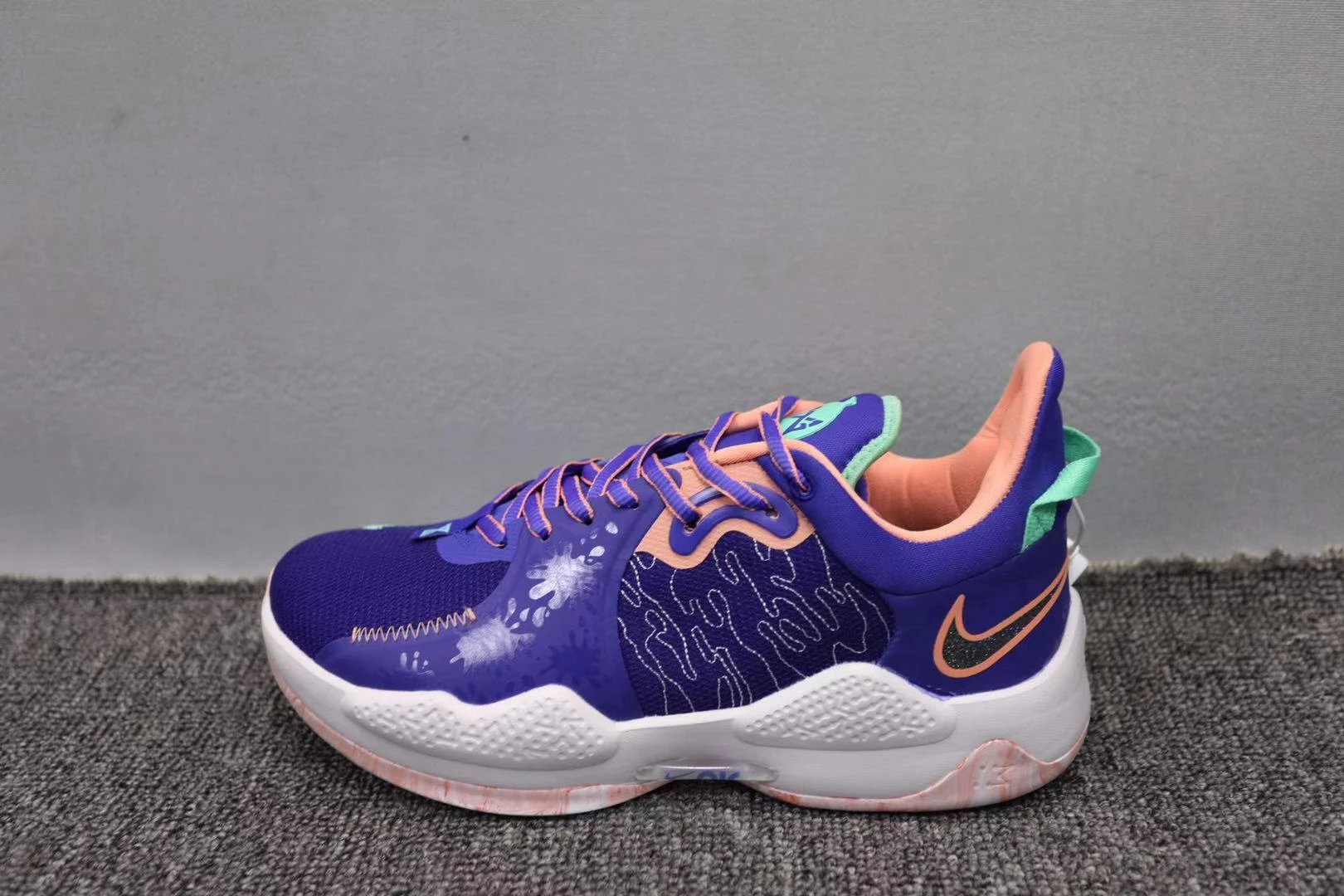 Fit Sporting Goods Nike PG 5 Lapis/Blue Void/Crimson Bliss CW3143-400 For Sale 3 Fit Sporting Goods Nike PG 5 Lapis/Blue Void/Crimson Bliss CW3143-400 For Sale - Image 2