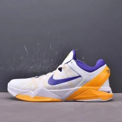 Fit Sporting Goods Nike Zoom Kobe 7 System ‘Lakers’ White/Concord-Del Sol 488371-101