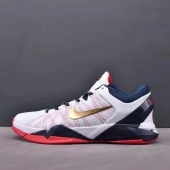 Fit Sporting Goods Nike Zoom Kobe 7 White/Metallic Gold-Obsidian-University Red